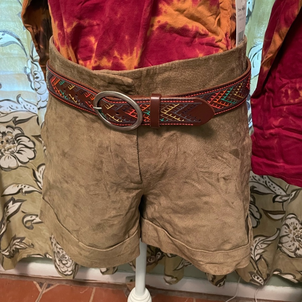Suede shorts